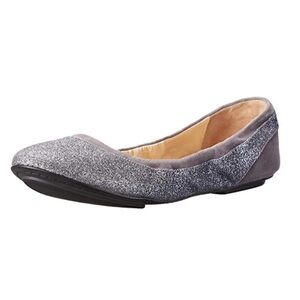 Cole Haan Women Ballet Flats Gray Ballet Flat Shoes -Storm Cloud Glitter 8B